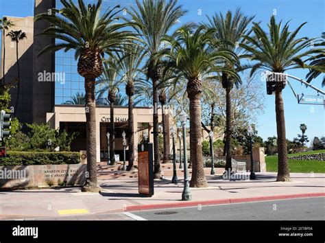 ANAHEIM, CALIFORNIA - 1 MAR 2021: City Hall Building on Anaheim ...