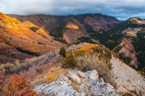 Cloudy Provo Peak - Utah Photograph by Gary Whitton