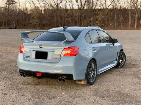 2019 Subaru WRX STI with 18x8 35 Enkei Raijin and 245/40R18 Michelin Pilot Alpin Pa4 and Stock ...