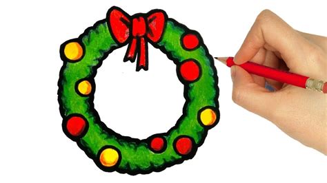 HOW TO DRAW CHRISTMAS ORNAMENT - YouTube