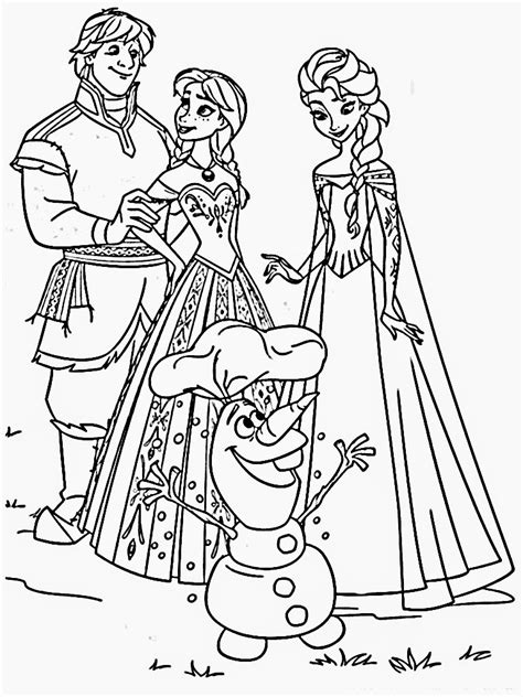 Downloads Frozen Coloring Pages Images