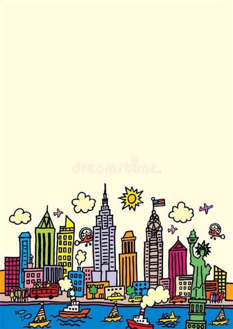 New York Skyline Cartoon Stock Illustrations – 1,348 New York Skyline Cartoon Stock ...