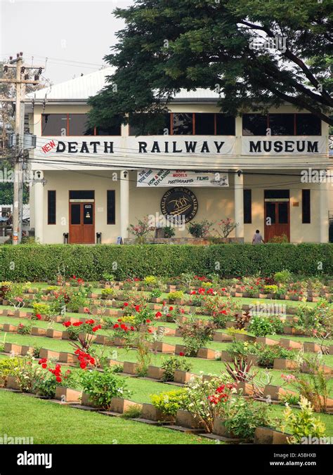 Death Railway Museum beside Don Rak Kanchanaburi War Cemetery Thailand ...