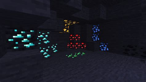 Glowing Ores (Optifine) Minecraft Texture Pack