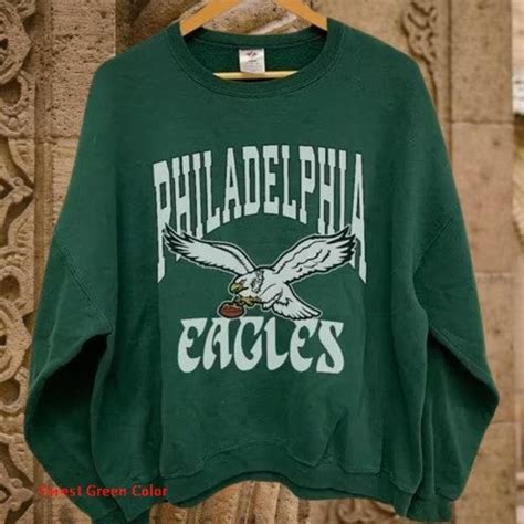 Vintage Philadelphia Eagles Crewneck Sweatshirt... - Depop