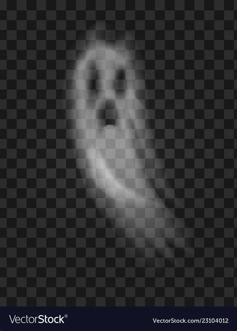 Ghost and scary poltergeist with sad face Vector Image