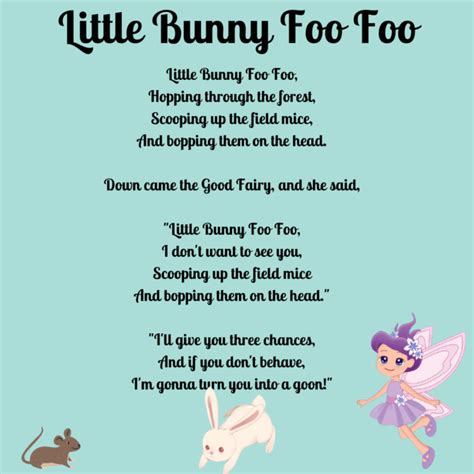 Little Bunny Foo Foo Printable Lyrics, Origins, and Video