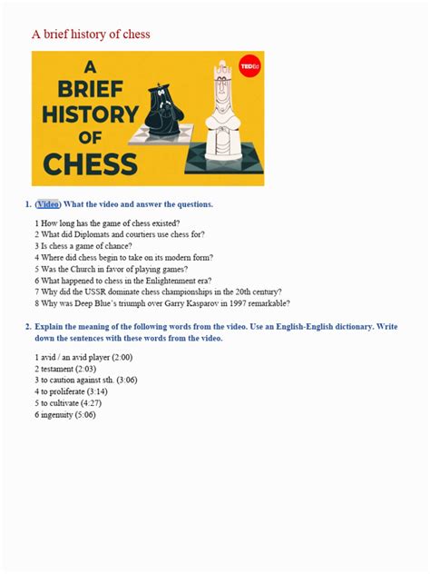 A Brief History of Chess | PDF