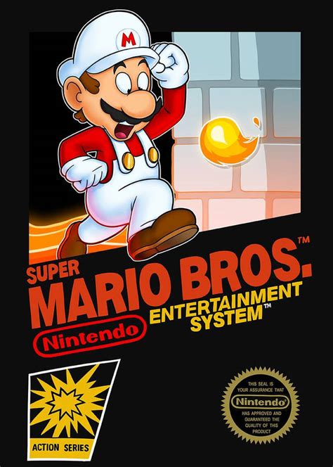 Super Mario Bros. NES cover art by Tararaboom on DeviantArt