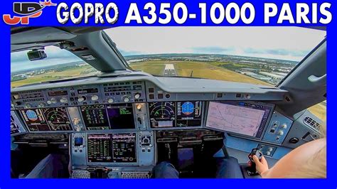 Awesome Cockpit View Airbus A350-1000 Full Taxi & Takeoff from Paris - YouTube