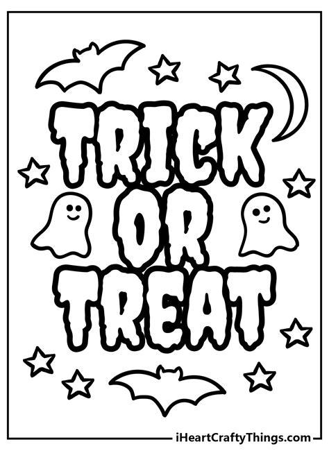 Trick Or Treat Coloring Pages