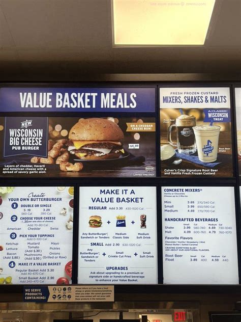 Online Menu of Culver's Restaurant, Washington, Utah, 84780 - Zmenu