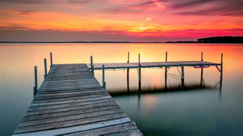 Lake Dock Sunset Wallpapers - Top Free Lake Dock Sunset Backgrounds - WallpaperAccess