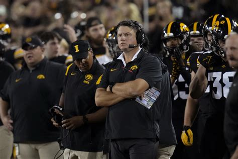 Iowa offensive coordinator Brian Ferentz will not return for 2024 season