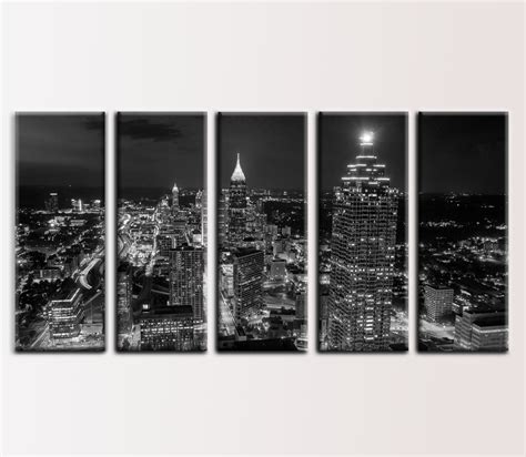 Downtown Atlanta Skyline Black & White Wall Art. Atlanta Black And White Pictures | Atlanta ...