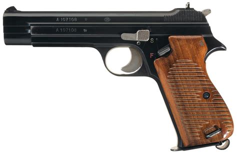 Excellent Swiss Army SIG P210 Semi-Automatic Pistol with Holster | Rock Island Auction