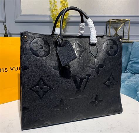 Louis Vuitton Monogram Empreinte Onthego GM M44925-black | Luxury purses, Monogram, Louis vuitton