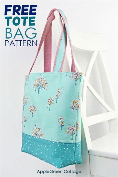 Tote Bag Pattern - Free Tote Pattern In 2 Sizes - AppleGreen Cottage