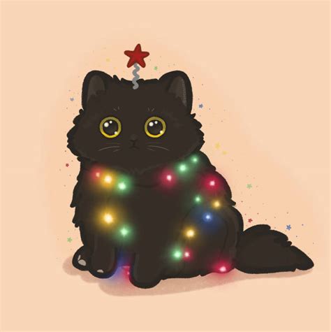 Xmas tree cat meme by Spelltrophy on DeviantArt