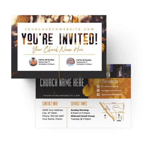 Church Standard Invite Cards - Fall You're Invited | ProChurch