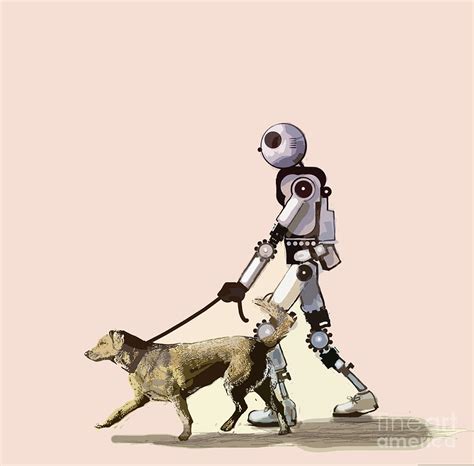 Robot Walking A Dog Photograph by Fanatic Studio/gary Waters/science Photo Library - Pixels