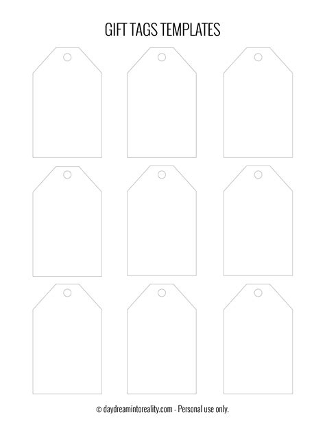 50+ Free Printable Christmas Gift Tags (Also blank templates)