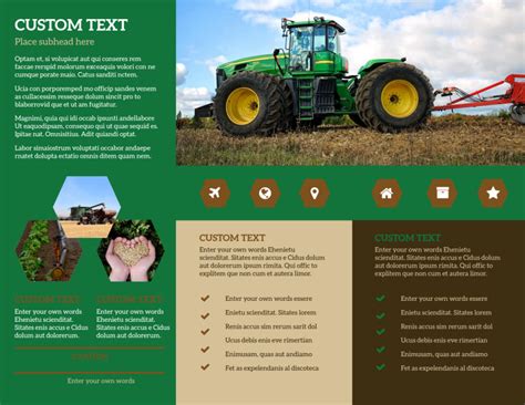 Agriculture Consultants Brochure Template | MyCreativeShop