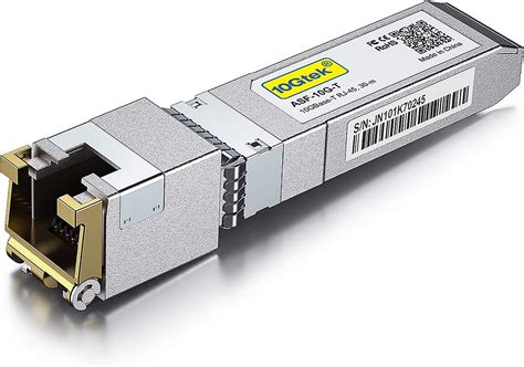 10Gtek for Cisco SFP-10G-T-S Compatible 10GBase-T SFP+ 10 Gigabit RJ45 Copper Transceiver 30 ...