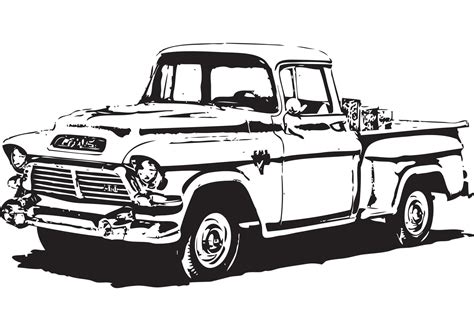 Free 1950's GMC Pick-Up Vector
