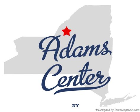 Map of Adams Center, NY, New York