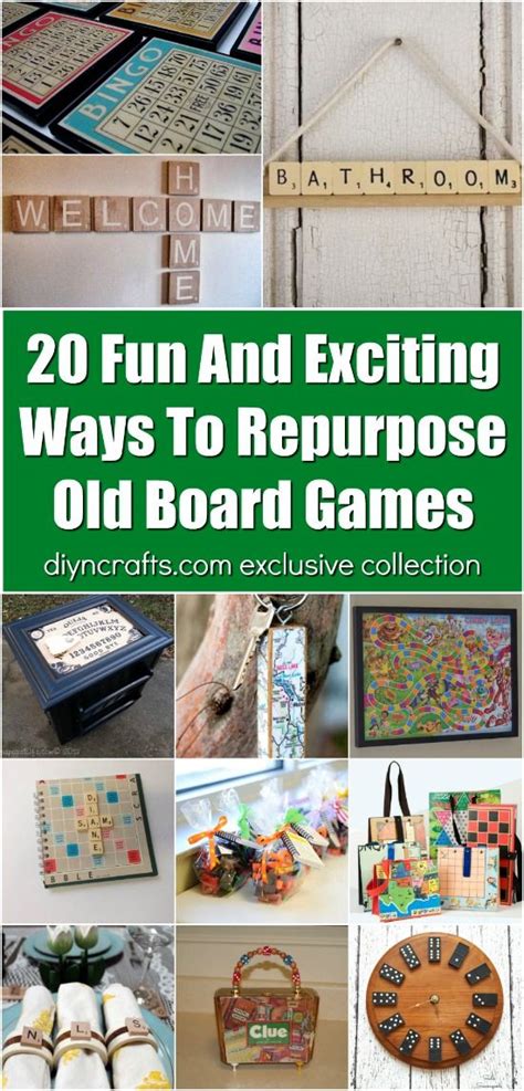 20 Fun And Exciting Ways To Repurpose Old Board Games | Old board games, Board games diy, Easy ...