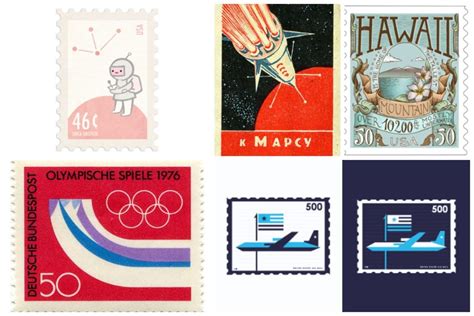 50 Beautiful Postage Stamp Designs | Inspirationfeed