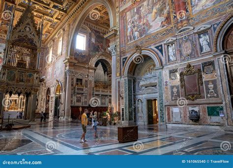 Panoramic View of Interior of Lateran Basilica (Papal Archbasilica of St. Joh Editorial Image ...