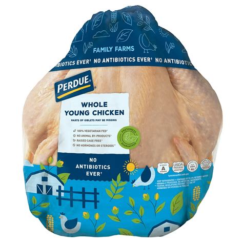 Perdue Fresh Whole Chicken with Giblets (5-6.5 lbs.) - Walmart.com - Walmart.com