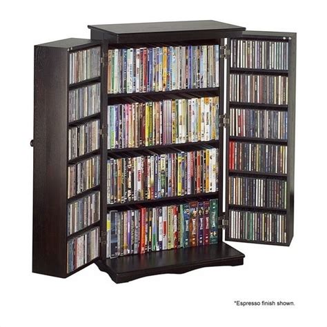 40" CD DVD Media Storage Cabinet in Cherry - CD-612C