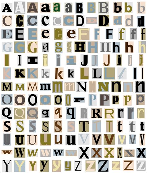 Alphabet Letters From Magazine Free Stock Photo - Public Domain Pictures
