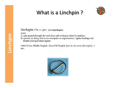 Linchpin What is a