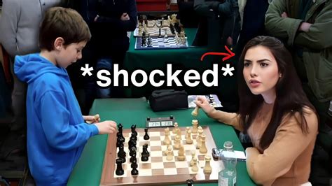 When a Chess Prodigy Challenged Andrea Botez - YouTube