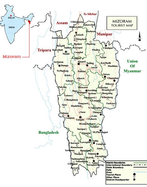 Mizoram Tourist Maps Mizoram Travel Maps Mizoram Google Maps Free ...