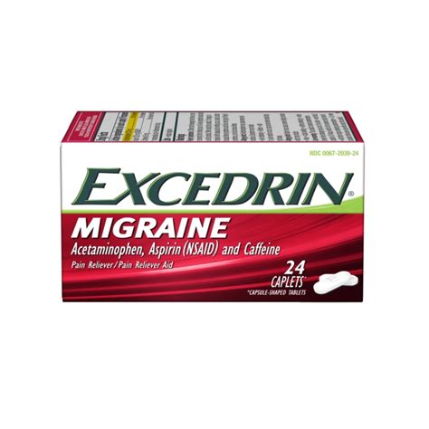 Excedrin Migraine Medicine Caplets for Migraine Headache Relief, 24 Count - Walmart.com ...