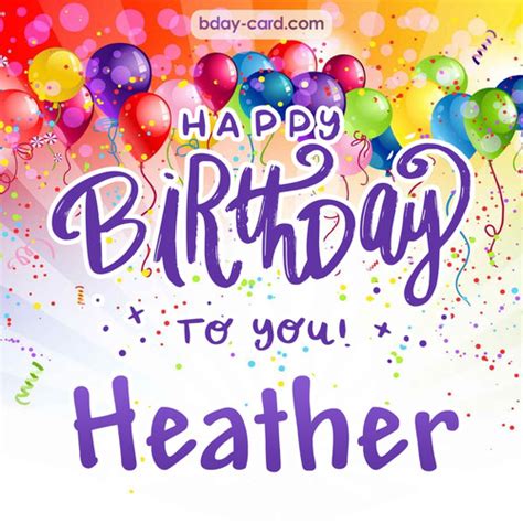 Birthday images for Heather 💐 — Free happy bday pictures and photos | BDay-card.com