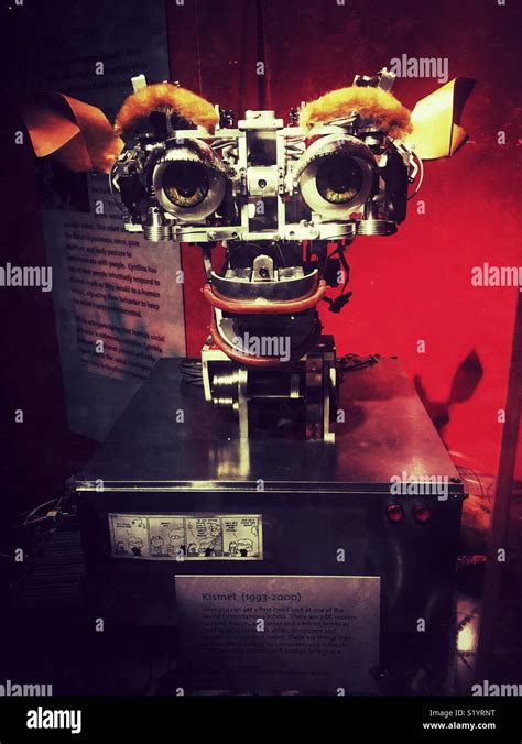 Kismet, the robot at the Artificial Intelligence Exhibit at MIT Museum ...