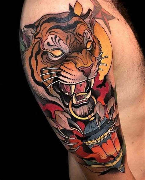 Pin by Luisa Fernanda on Tatto | Traditional tiger tattoo, Traditional tattoo design, Neo ...