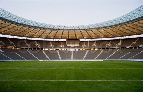 Empty football stadium | Stock Photo | Colourbox