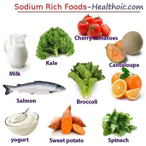 Sodium Rich Foods | High sodium foods, Vitamin a foods, Organic cooking