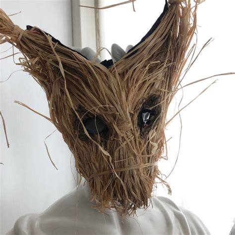 Scary Weird Mask Creepy Scarecrow Mask Adult Halloween - Etsy