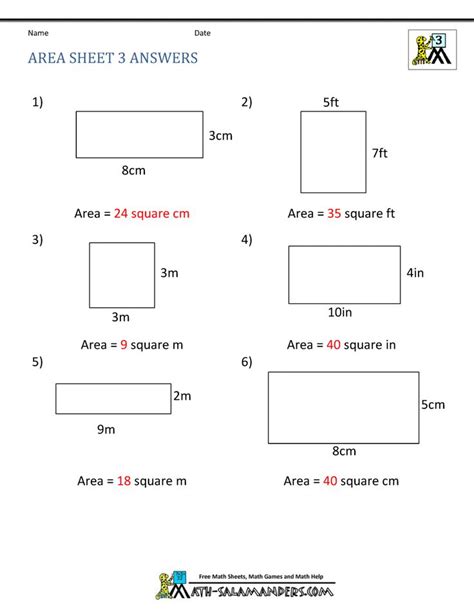 20++ Area Worksheets Grade 3 – Worksheets Decoomo