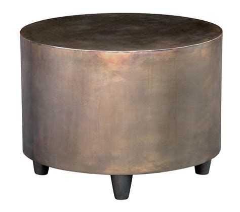 bruno-small-cocktail-table-natural-brass-30 - Olystudio.com Drum Side Table, Drum Coffee Table ...