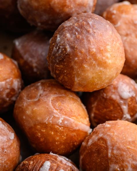 Vanilla Vegan Donut Holes (that glaze tho!) - School Night Vegan