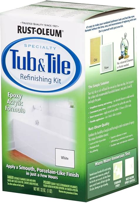 Rust-Oleum 7860519 4 Pack White Bathtub & Title Refinish Paint Kit - - Amazon.com